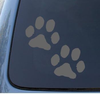 הדפסים של NS -FX PAW - כלב גורים - מכונית, משאית, מחברת, מדבקת מדבקות ויניל 1099 | צבע ויניל: כסף